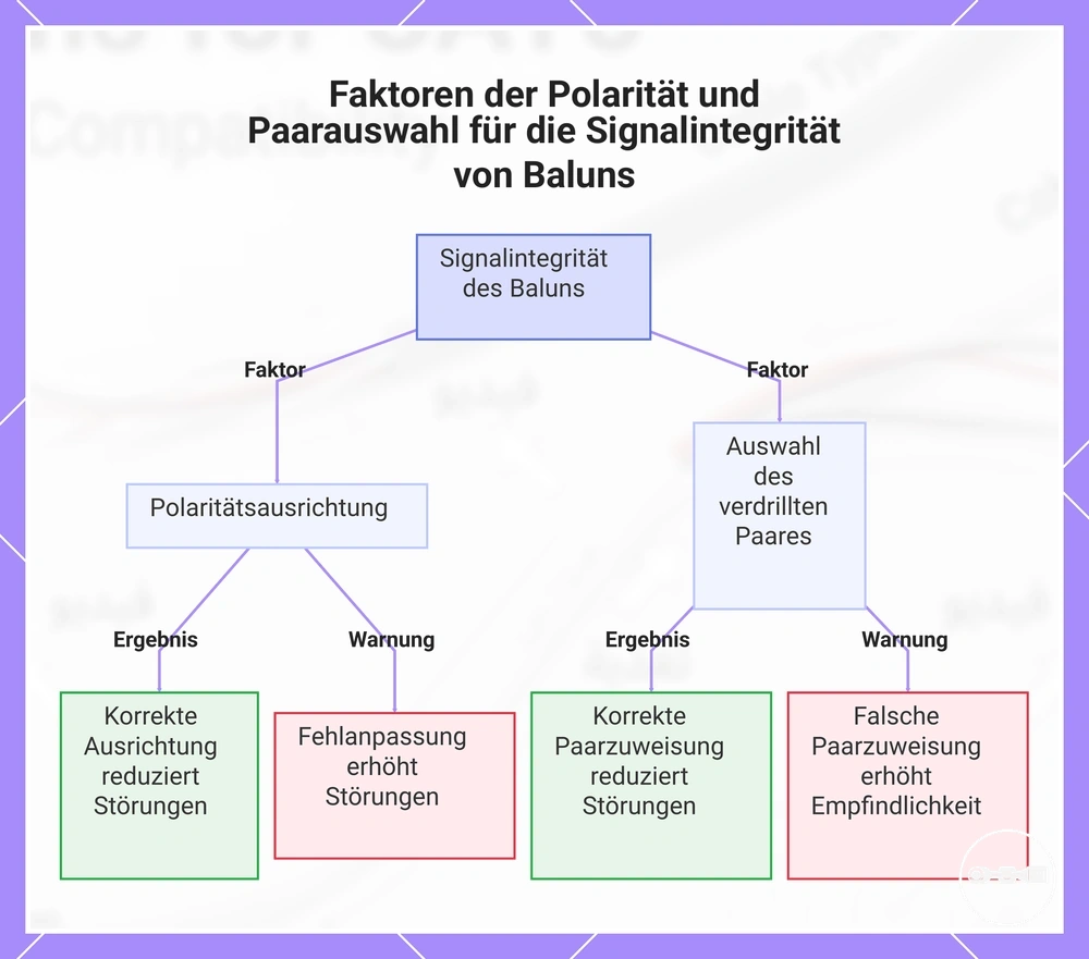 Faktoren der Polarität und Paarauswahl für die Signalintegrität von Baluns