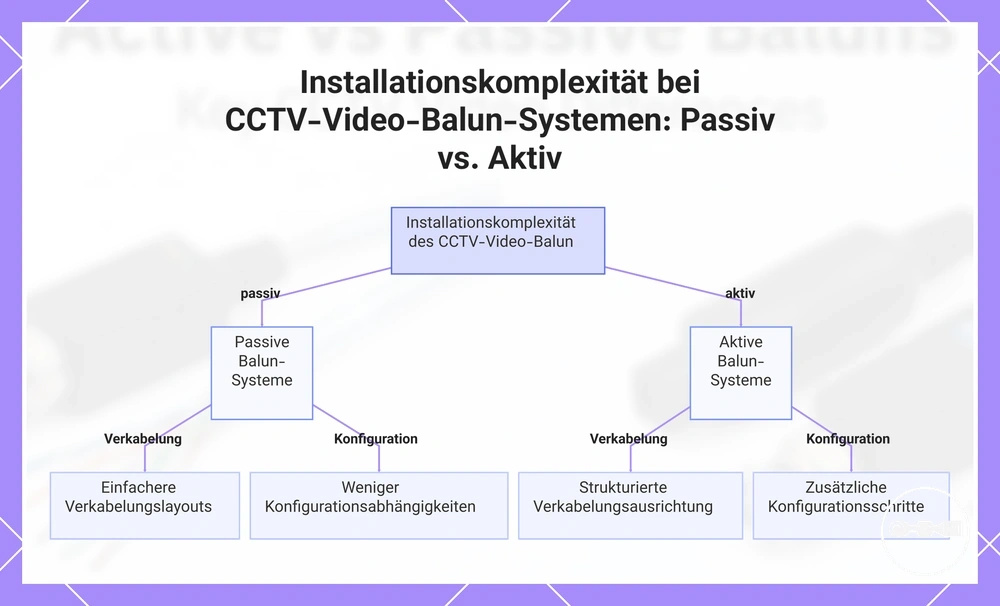 Installationskomplexität bei CCTV-Video-Balun-Systemen: Passiv vs. Aktiv