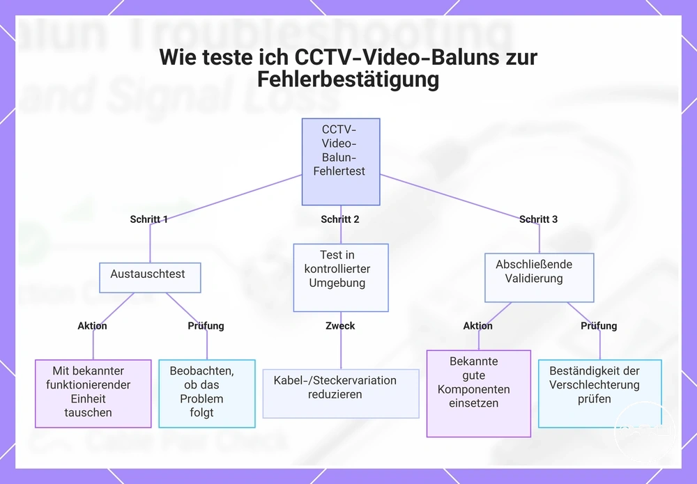 Wie teste ich CCTV-Video-Baluns zur Fehlerbestätigung
