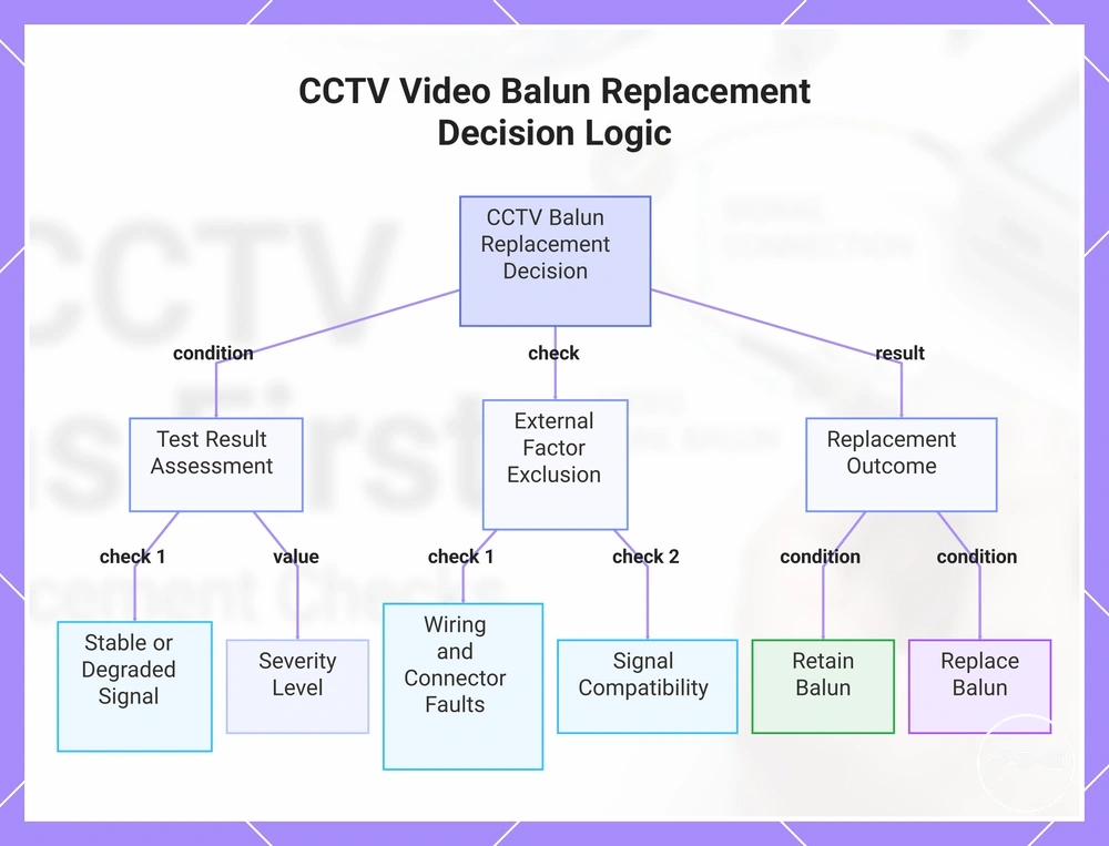 CCTV Video Balun Replacement Decision Logic
