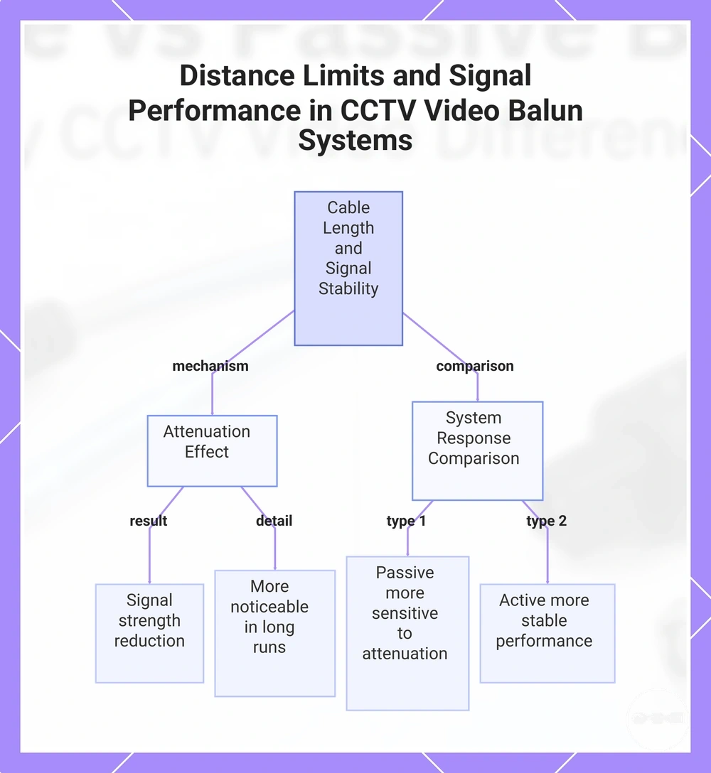 Distance Limits and Signal Performance in CCTV Video Balun Systems