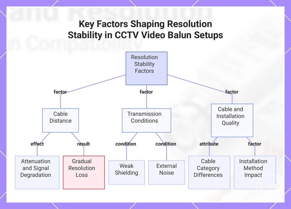 Key Factors Shaping Resolution Stability in CCTV Video Balun Setups