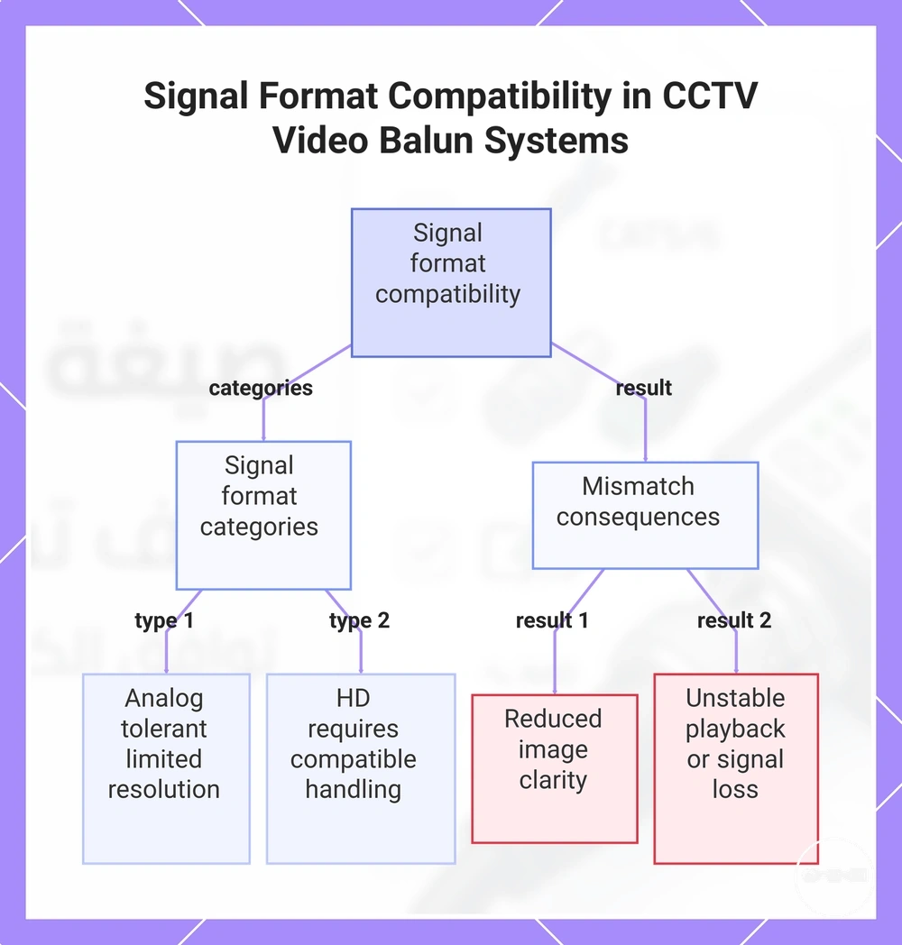 Signal Format Compatibility in CCTV Video Balun Systems