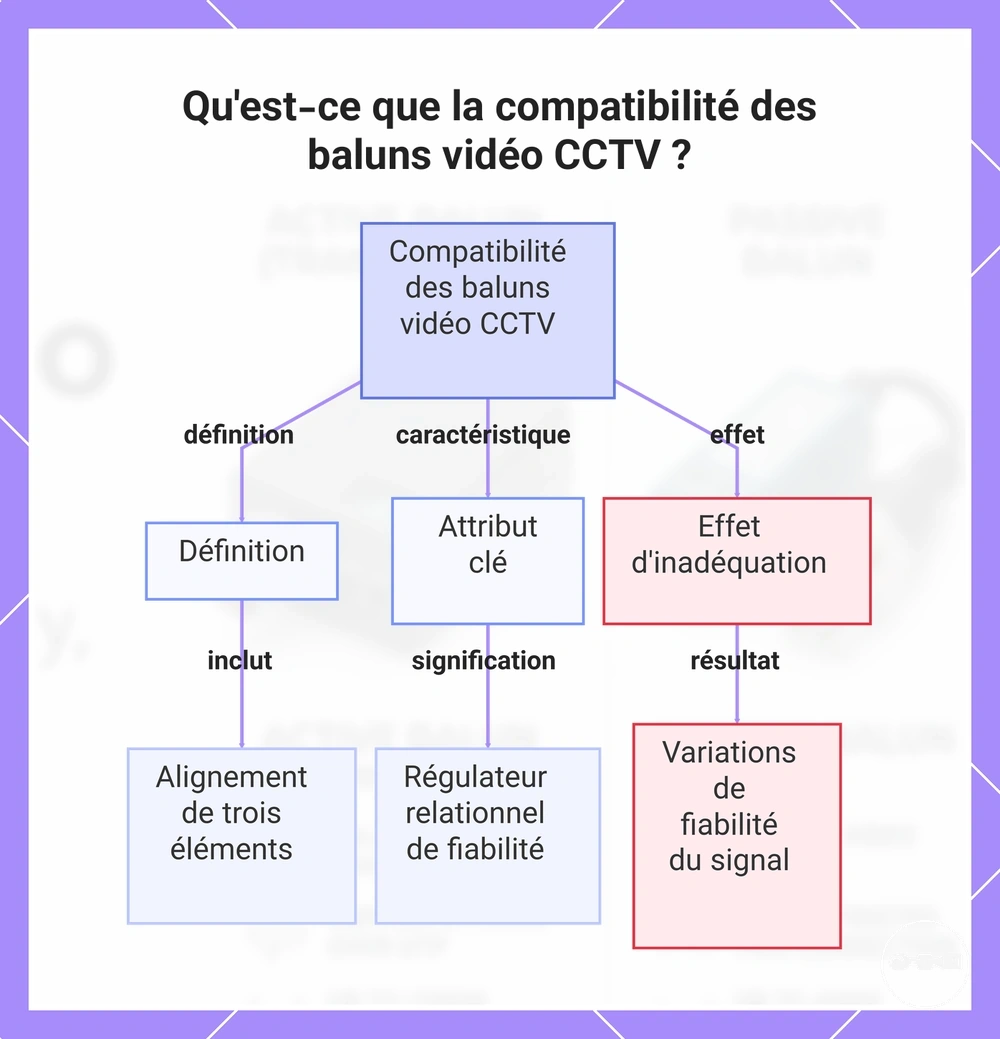 Qu'est-ce que la compatibilité des baluns vidéo CCTV ?