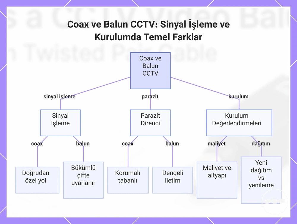 Coax ve Balun CCTV: Sinyal İşleme ve Kurulumda Temel Farklar